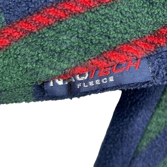 Vintage Nautica Made In USA Plaid Quarter Zip Fleece - Picture 4 of 7